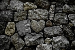 10457051-romantic-rock-heart-in-artificial-riverbed